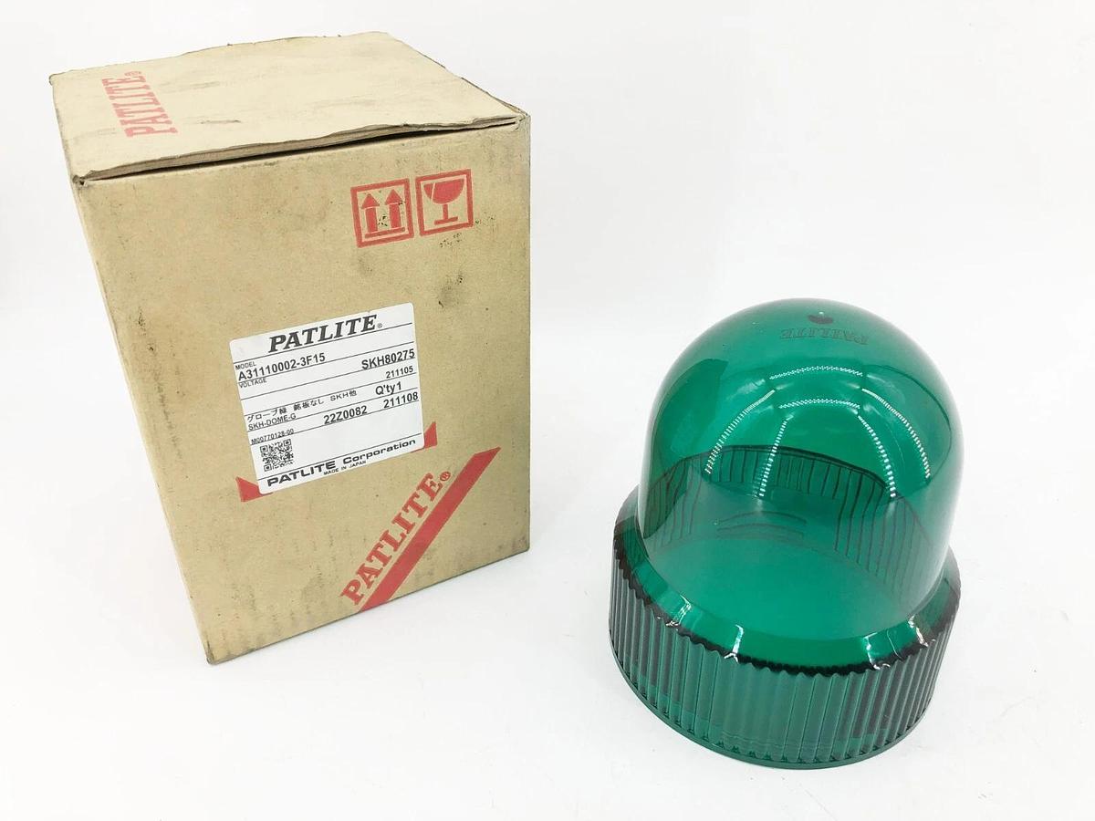 New Patlite A31110002-3F15 Acrylic Dome Green SKH-DOME-G