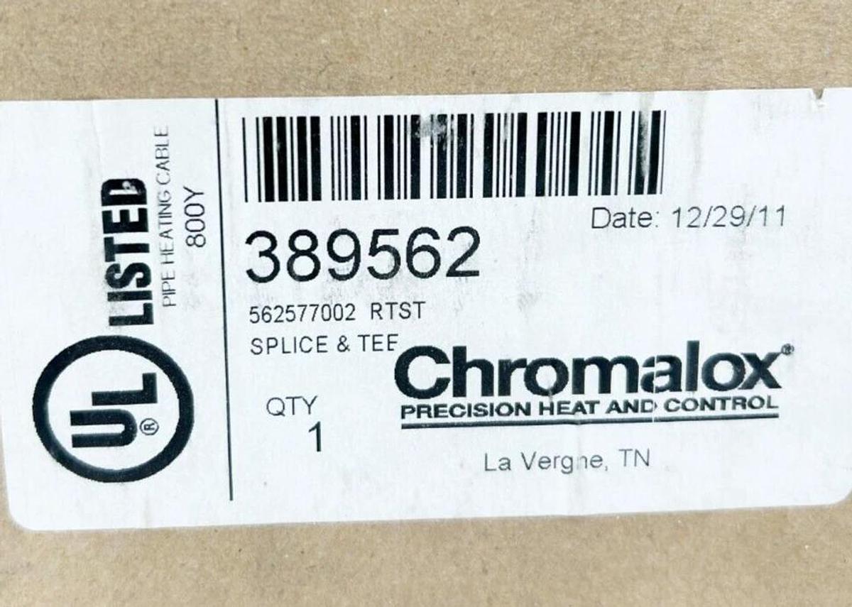 New Chromalox 389652 Splice & Tee RTST 56257702