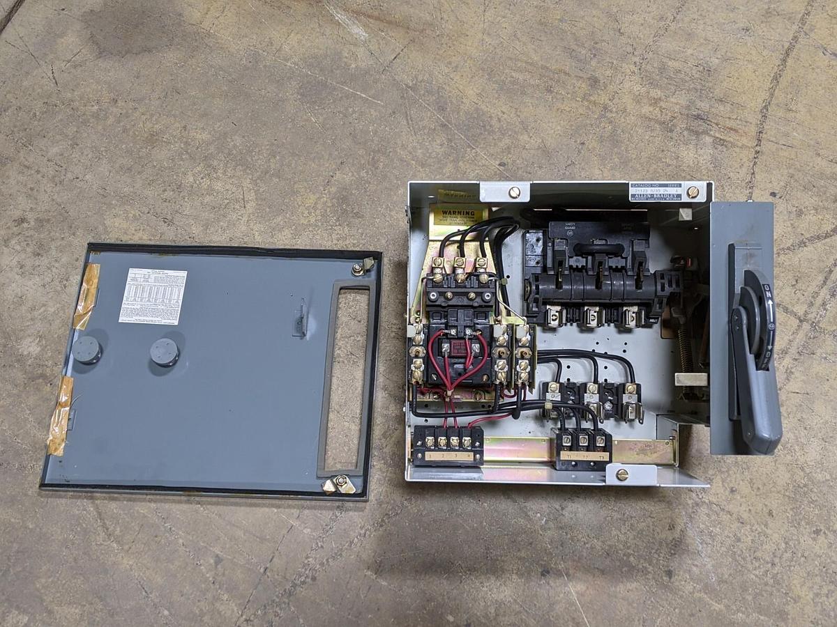 Used Allen Bradley 2112B-CDCD-7FA2H-20J-42GT-79U-9018 Fusible Combination Starter Siz