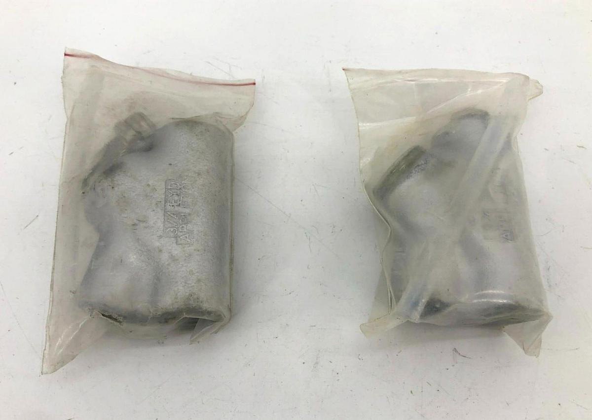 Lot of 2 New Appleton 3/4 EYD Conduit Sealing Fittings 3/4"