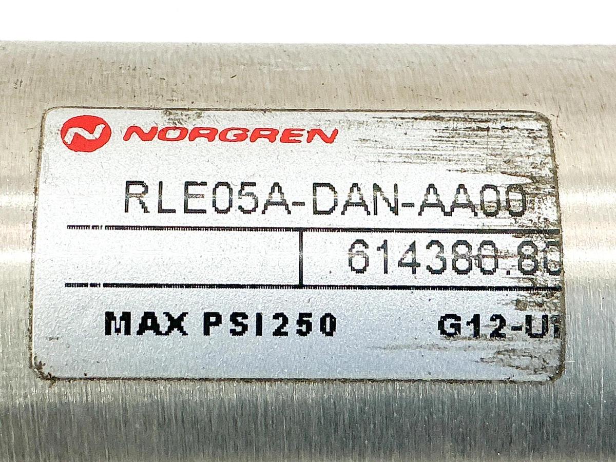 New Norgren RLE05A-DAN-AA00 Pneumatic Cylinder 250PSI - No Box