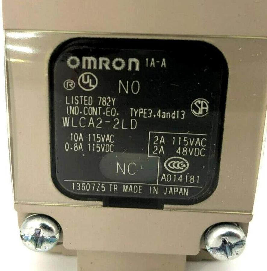 New Omron WLCA2-2LD Limit Switch 125VAC, 30VDC
