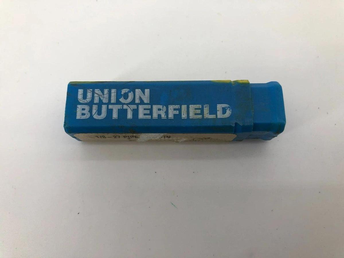 Used New Union Butterfield 6007587 TN1541 Straight Flute Pipe Tap, 1/8-27 Thread