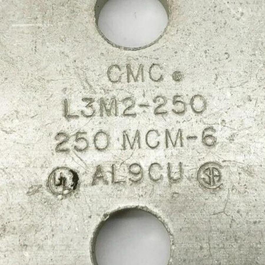 New CMC L3M2-250 Multi Conductor Aluminum Mechanical Lug 250MCM - 6 AWG