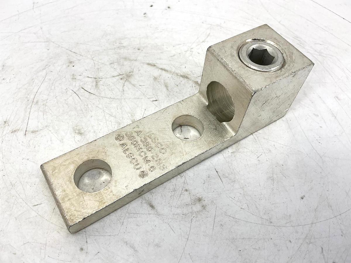 New Ilsco TA-350-2NS Mechanical Lug Connector 350MCM-6 AL9CU - No Box