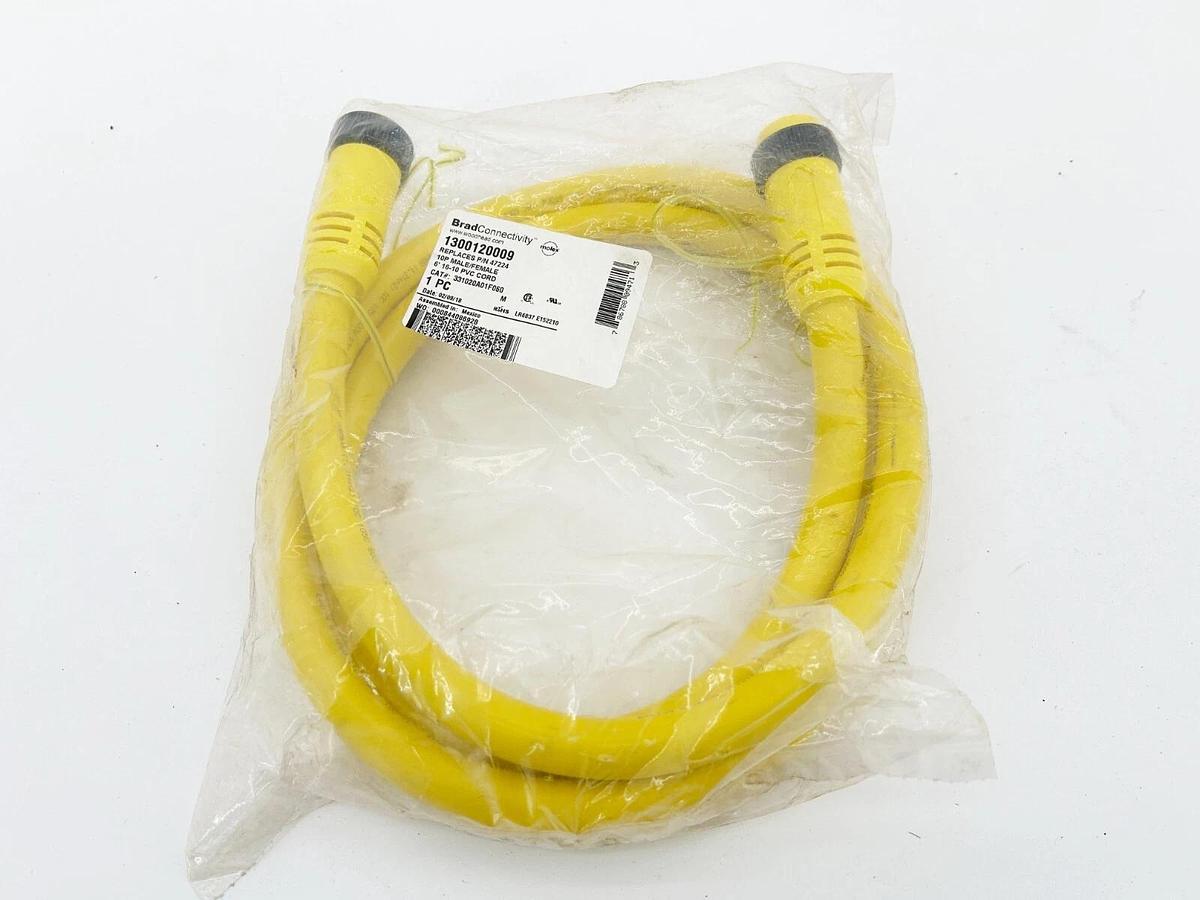 New Brad Connectivity 1300120009 10P Male/Female Cordset 6' 16-10 PVC