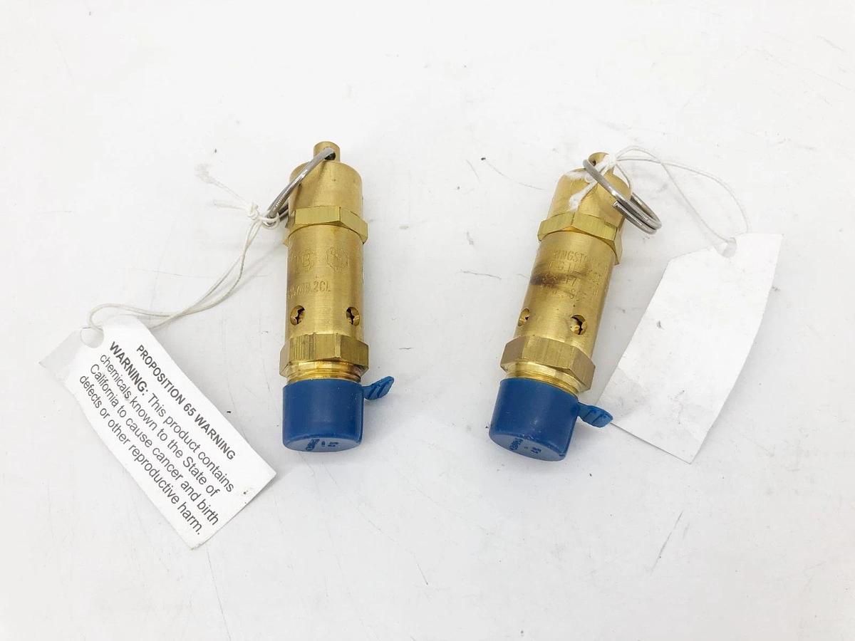 Lot of 2 New Kingston 0G15749.2CLSafety Relief Valve 3/8" NPT 175psi - No Box