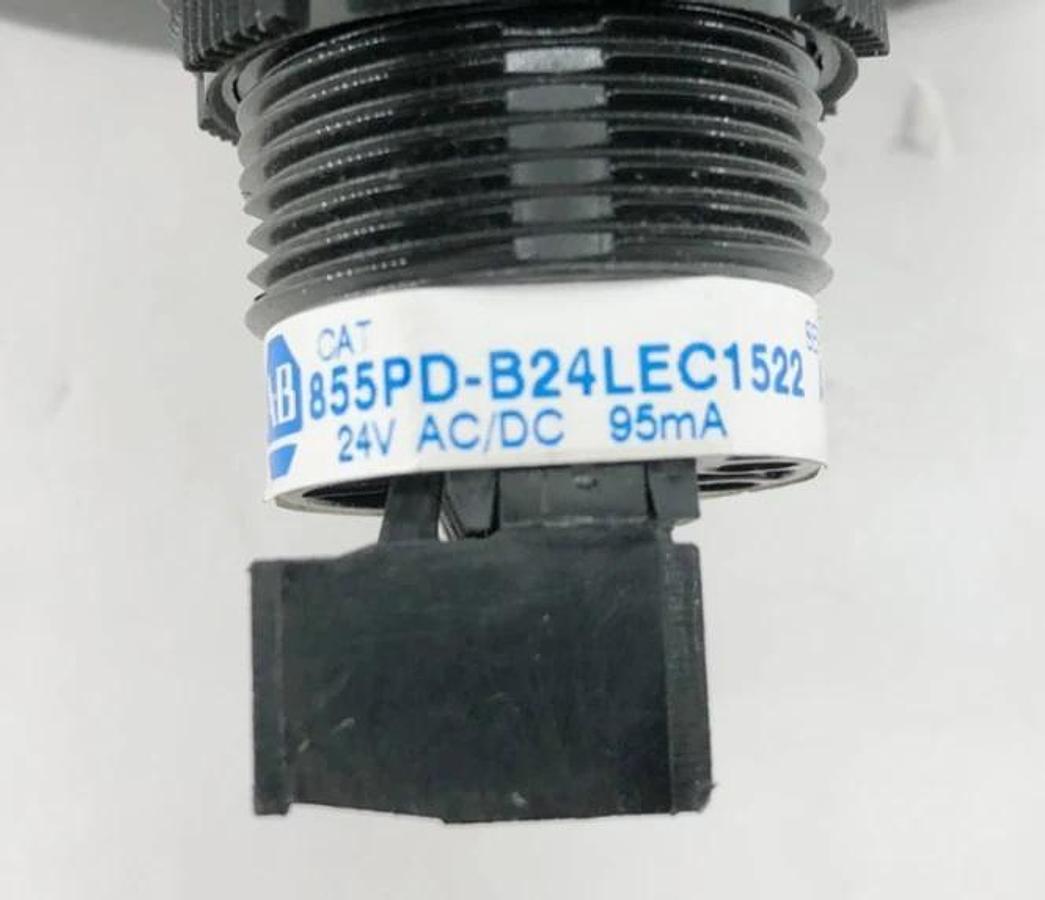 New Allen Bradley 855PD-B24LEC1522 Panel Mount Alarm Amber 24VAC/DC - No Box