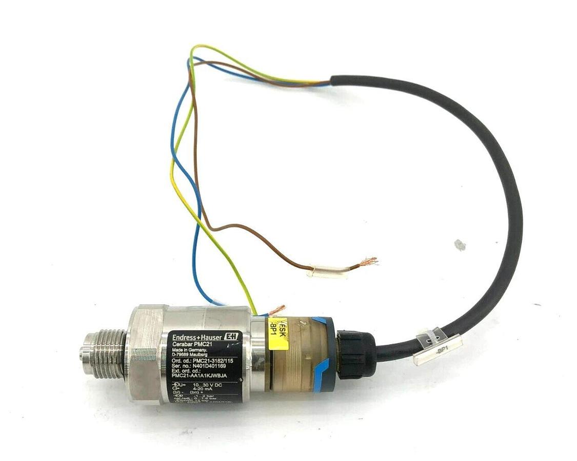 Used Endress+Hauser Cerabar PMC21-3182/115 Pressure Transducer PMC21-AA1A1KJWBJA