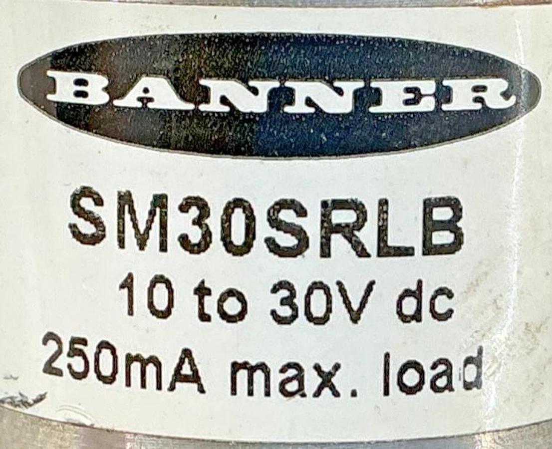 Used Banner Engineering SM30SRLB Photoelectric Sensor 4-Wire 10-30VDC 27376