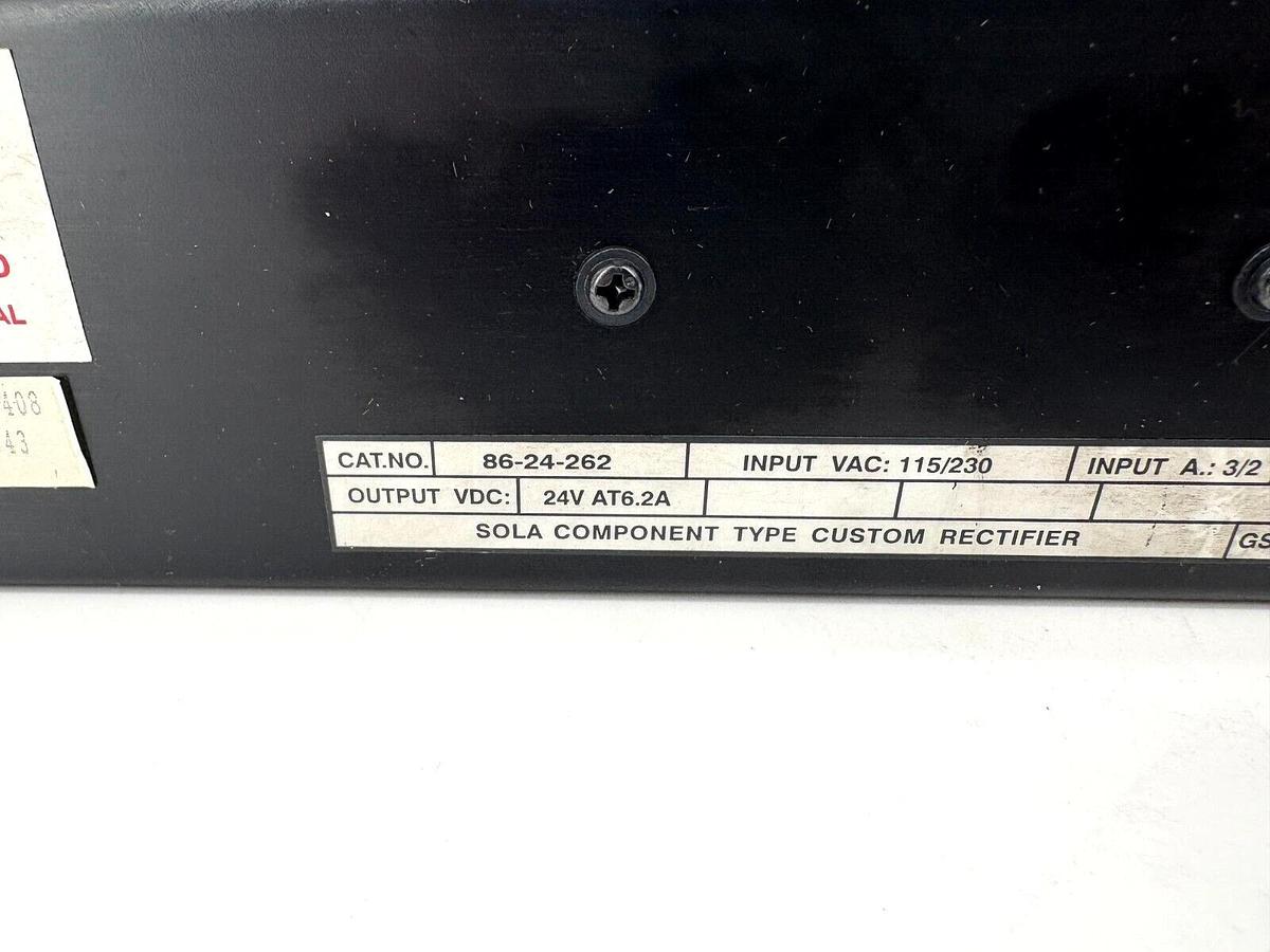 New Sola 86-24-262 Power Supply 115/230VAC Input 24VDC Output - No Box