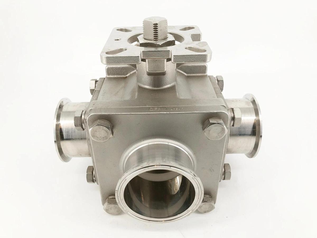 New Haitima 3" CF8M 1000WOG Ball Valve 3-Way Stainless Steel - No Box