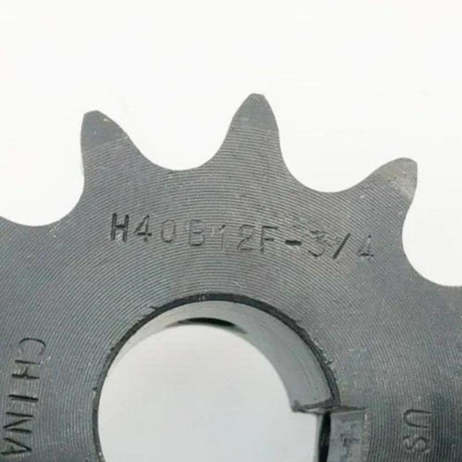Lot of 2 New US Tsubaki 40B12F-3/4 Sprockets 12 Teeth 3/4" Bore 1L110
