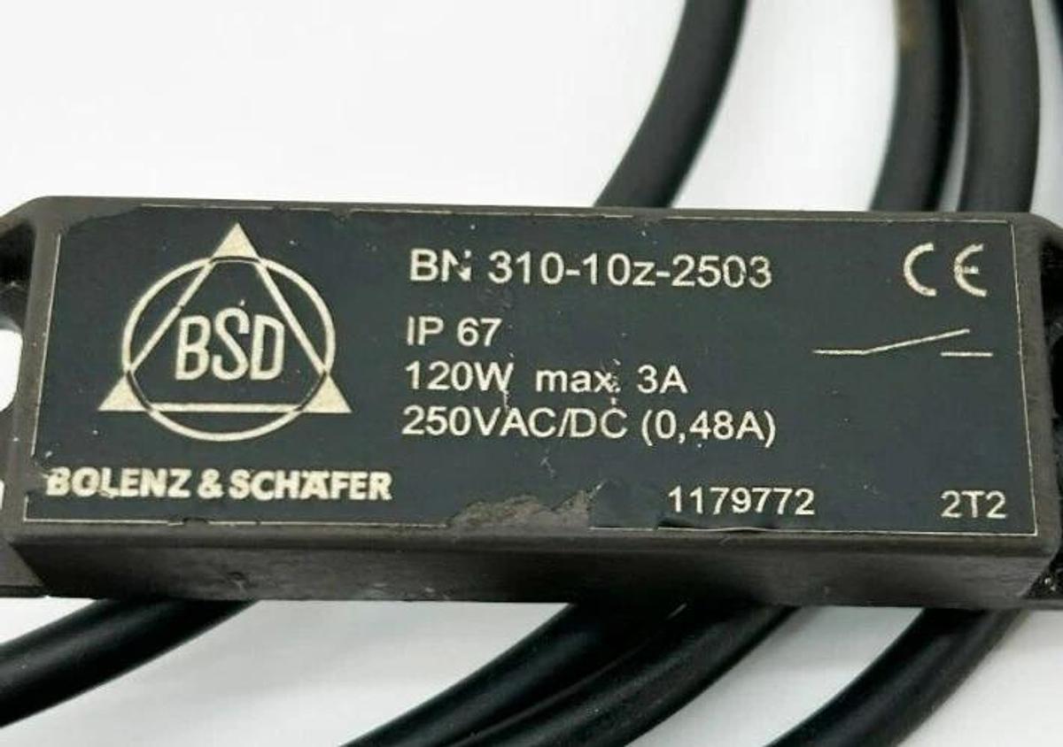 Used Bolenz & Schafer BN 310-10Z-2503 Magnetic Switch 120w MAX 3a, 250vac/dc
