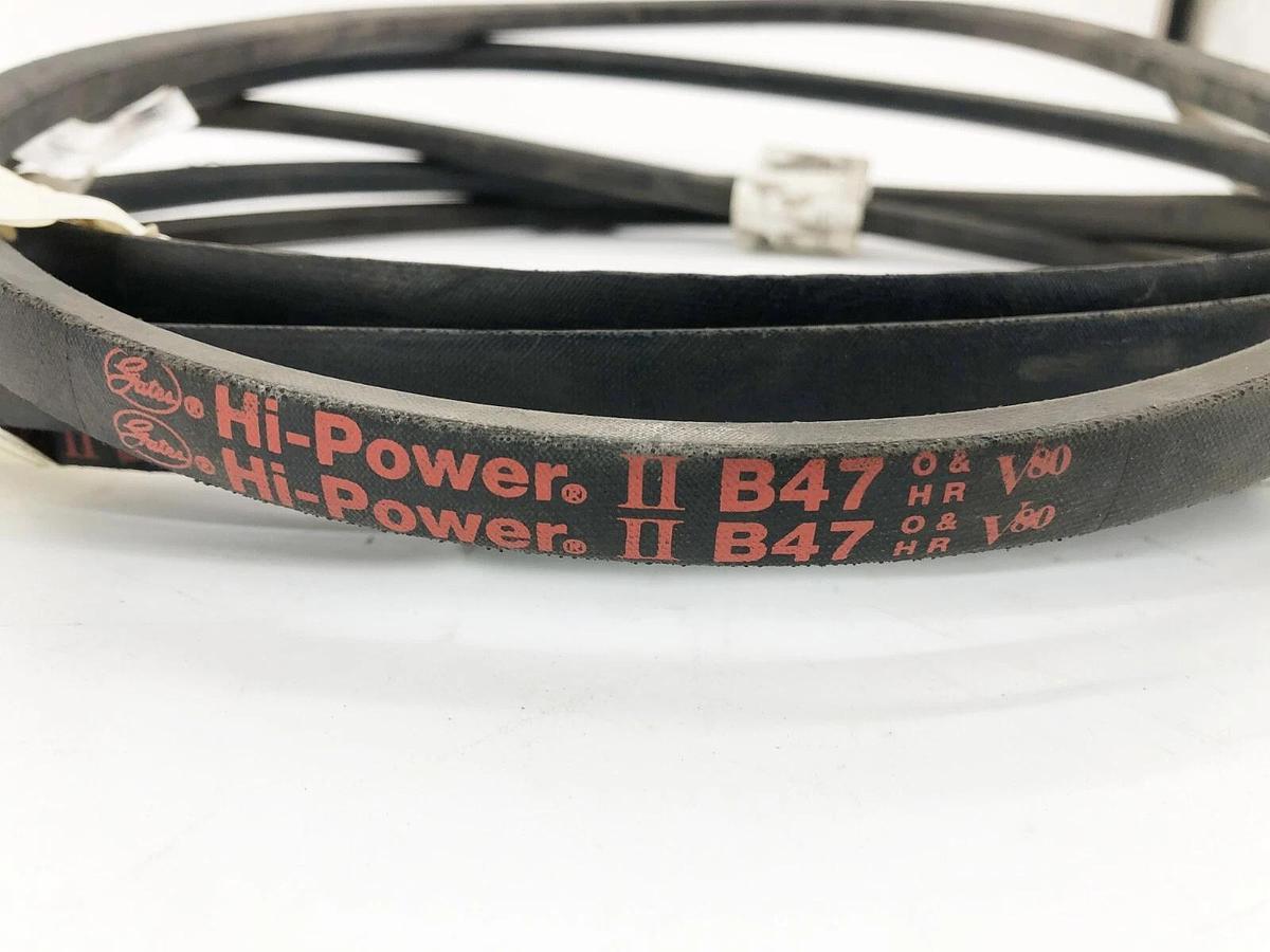 Lot of 5 New Gates B47 V-Belts 21/32" x 50" 9003-2047 - No Box