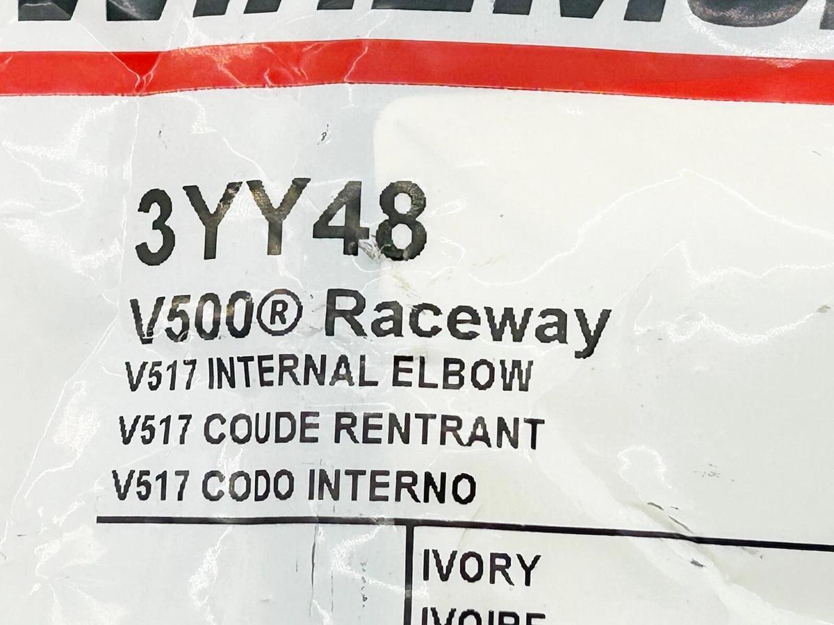 New Lot 5 Wiremold 3YY48 V500 Raceway V517 Internal Elbow