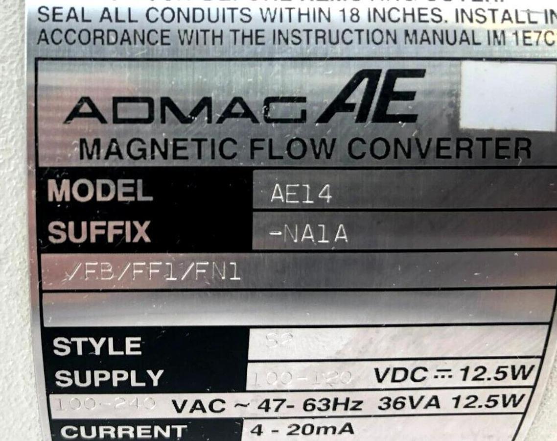 New Yokogawa Admag AE14-NA1A/FB/FF1/FN1 Magnetic Flow Converter AE14
