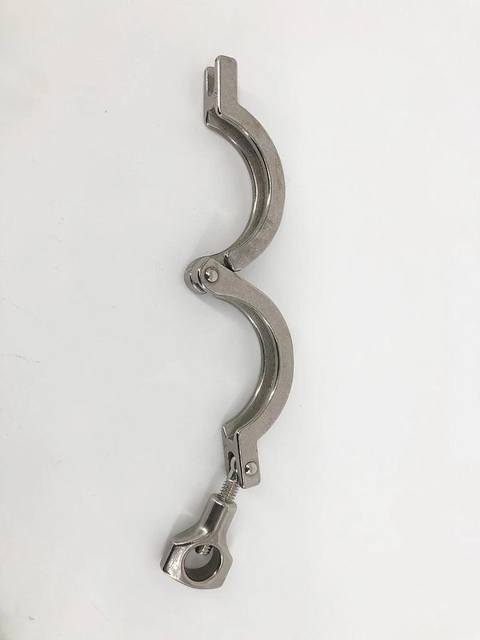 Lot of 4 New Sanitube 13MHHM-200 Sanitary Clamp 2" 304 Stainless YD1579 - No Box