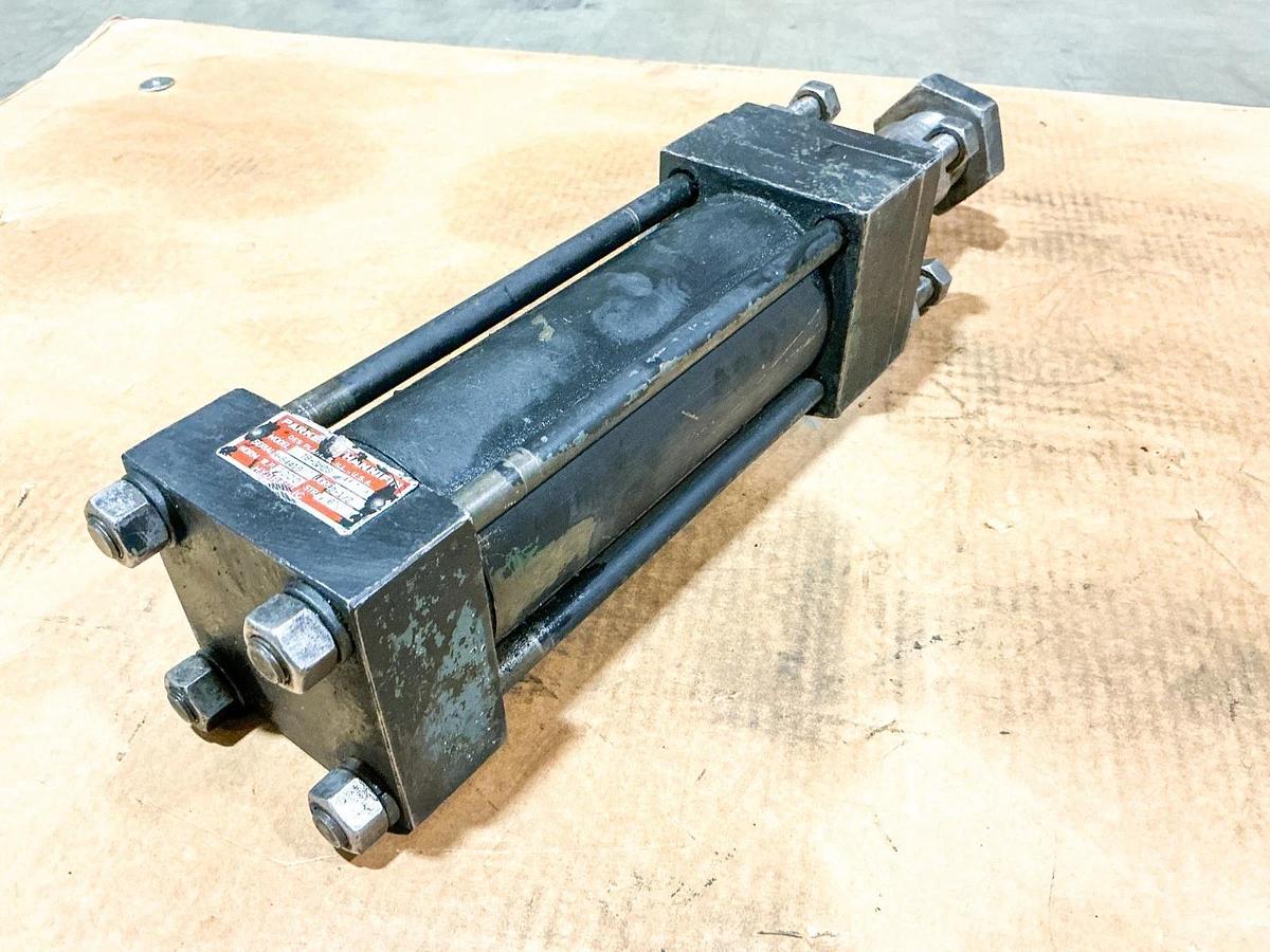 Used Parker Hannifin TB-2H28 Pneumatic Cylinder 3000PSI 6” Stroke 2-1/2” Bore