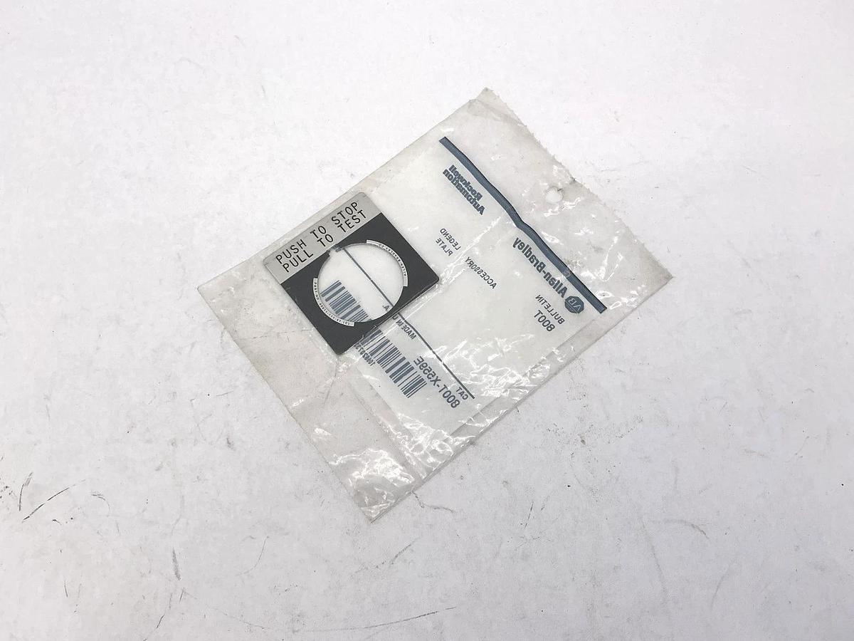 Lot of 2 New Allen Bradley 800T-X559E Ser A Legend Plate Accessory