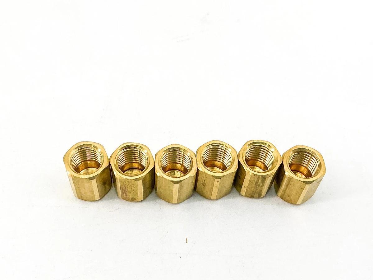 New Lot of 6 Spraying Systems CP13982 Brass Cap Nut