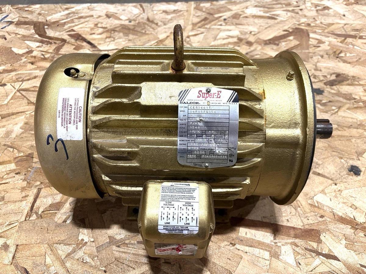 New Baldor CEM3661T 3HP TEFC Motor 230/460V 60Hz 3ph 1800RPM 182TC Frame