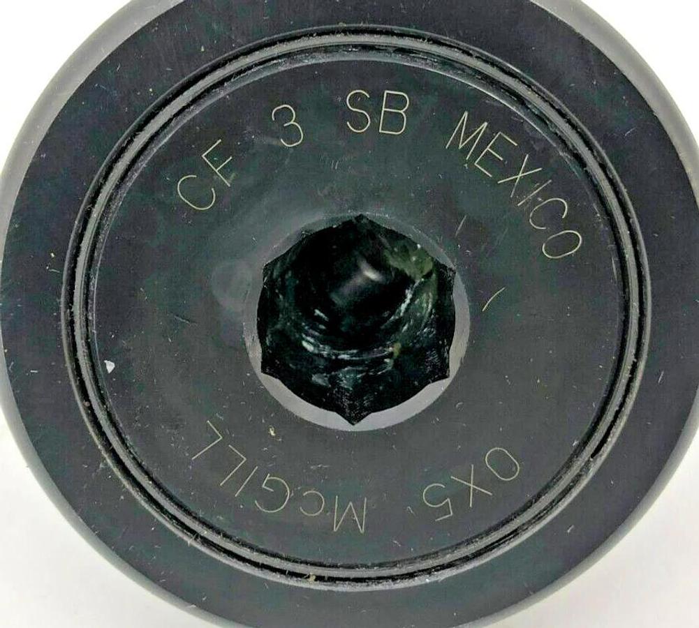New McGill CF-3-SB Cam Follower, Cylindrical Steel, 3in, 76mm (No Hardware)