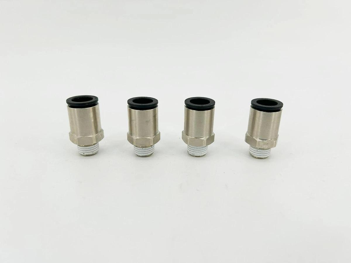 Lot of 4 New Lawson 54341 Male Connectors, 12mm Tube, 1/4 BS