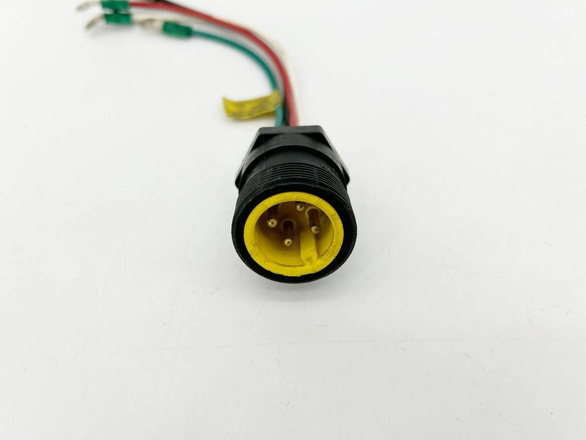 Used Brad Harrison 32632 Quick Change Receptacle 4P Male 600V 15A