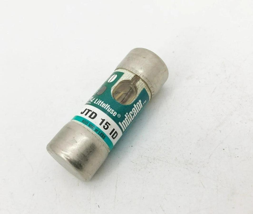 Lot of 2 New Littelfuse JTD 15 ID Time Delay Indicator Fuses 15A 600V Class J
