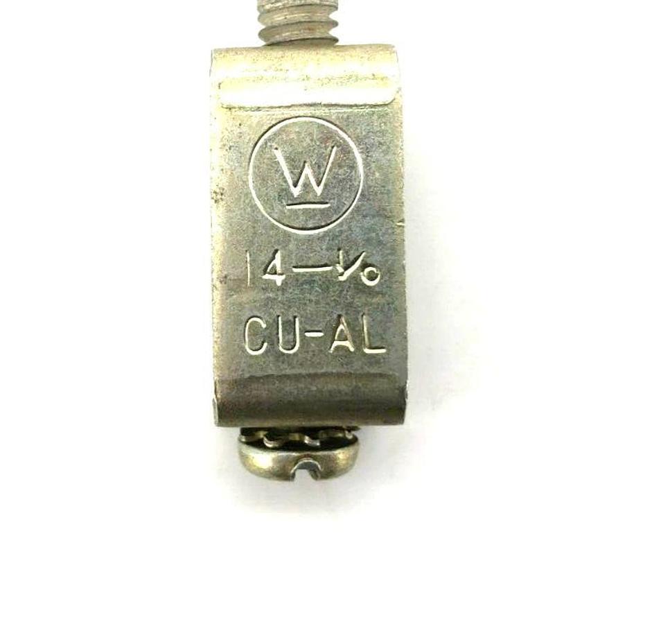 Lot of 4 New Westinghouse 14-1/0 Terminal Lugs, CU AL