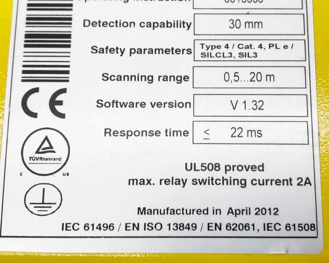 New Sick WEU26/3-103A00 Single-Beam Photoelectric Safety Switch 1047985 - No Box