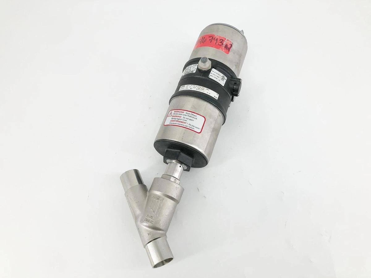 New Burkert 00186622 Seat Valve 2100 A 25M PTFE VA Pilot 4.8-10 bar- No Box