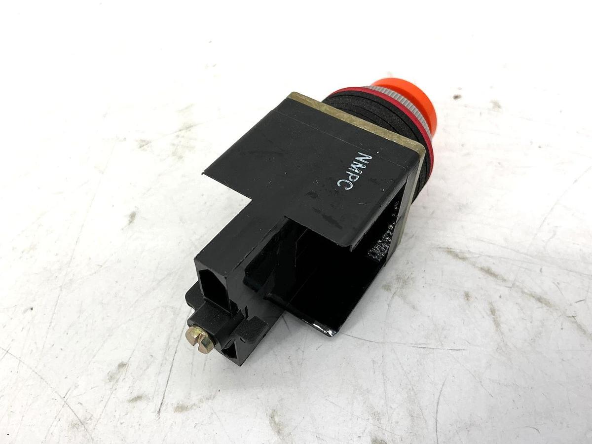 New Allen Bradley 800MR-NX86 Ser A Round Push Button Flush Head Orange Cap