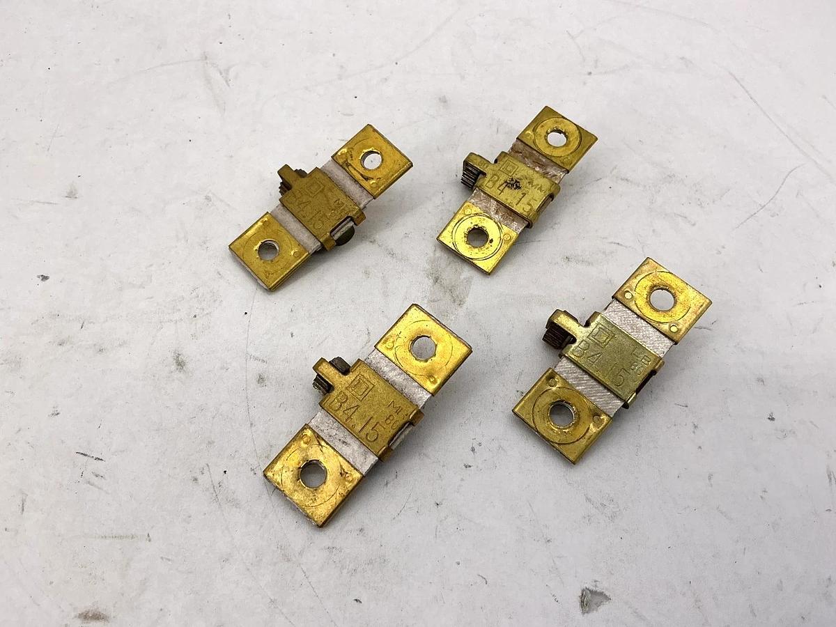 Used Lot of 4 Square D B4.15 Overload Relay Terminal Unit