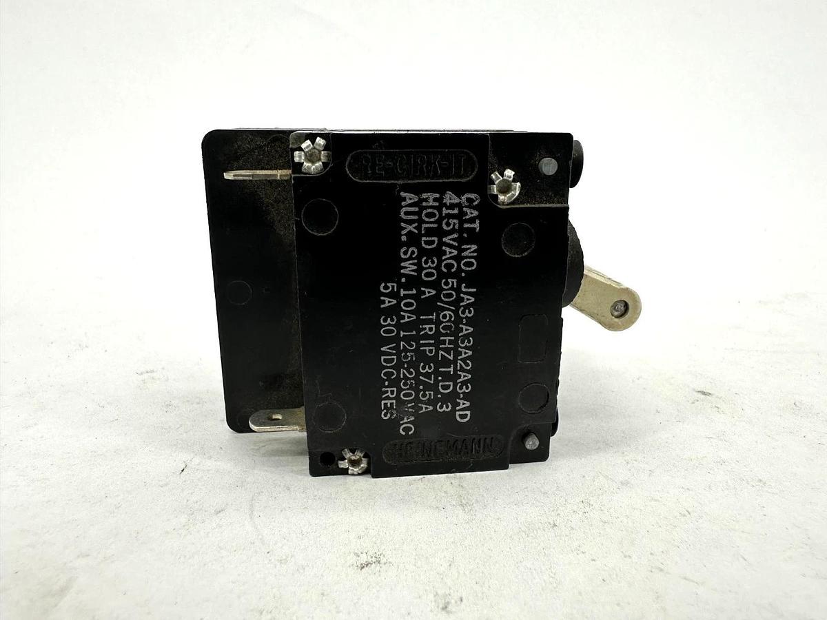 Used Heinemann JA3-A3A2A3-AD Circuit Breaker 30A 415V 50/60HZ