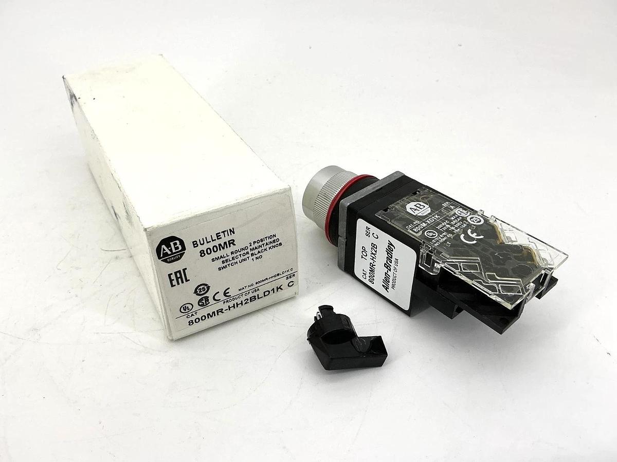 New Allen Bradley 800MR-HH2BLD1K Ser C Selector Switch Unit 2Pos 1NO