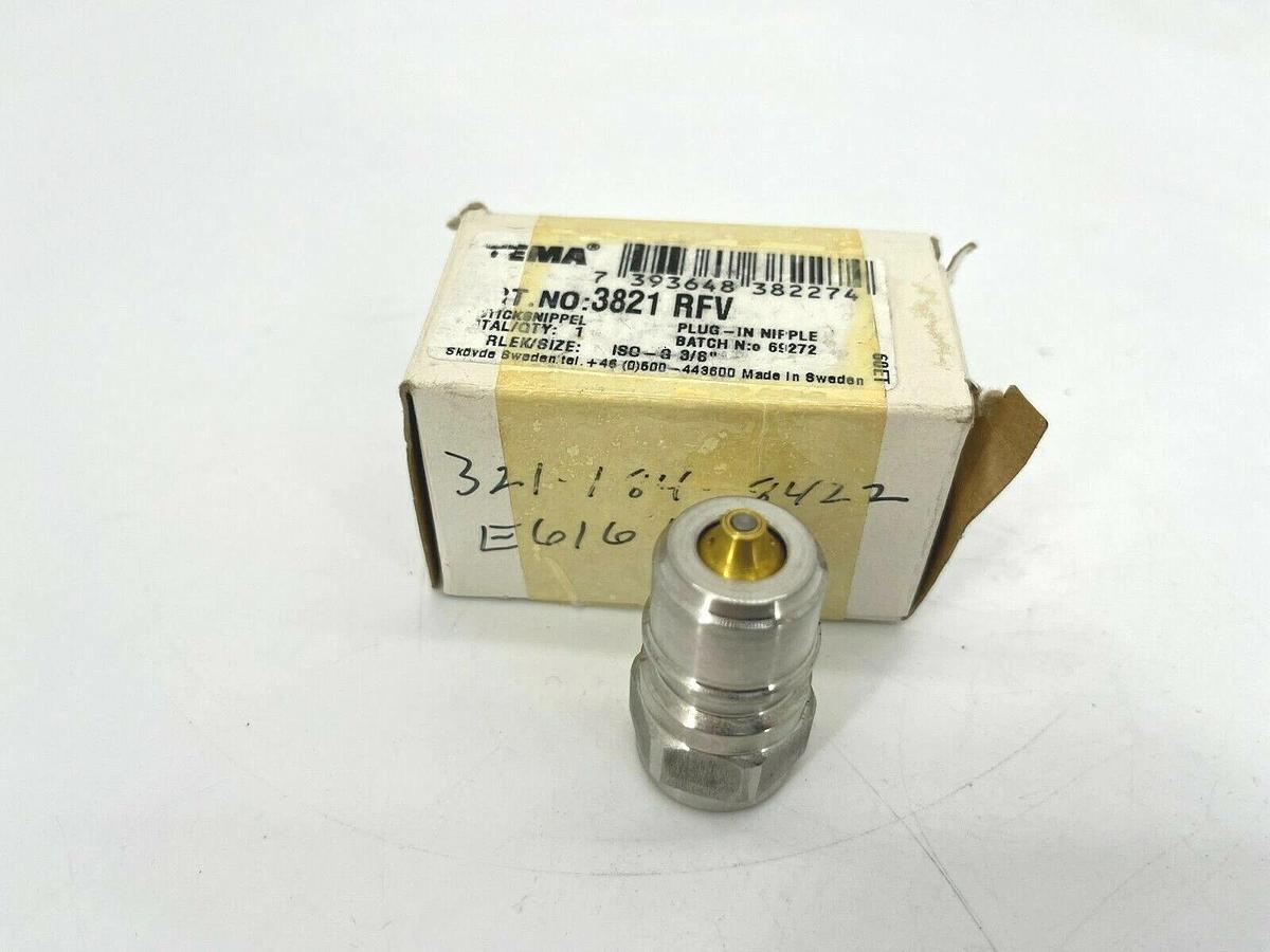 Used New Tema 3821RFV Hydraulic Quick Coupling