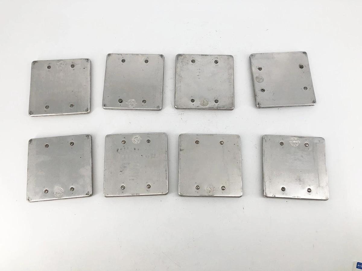 Lot of 8 New Appleton FSK2BA Stamped Covers for FS & FD Boxes