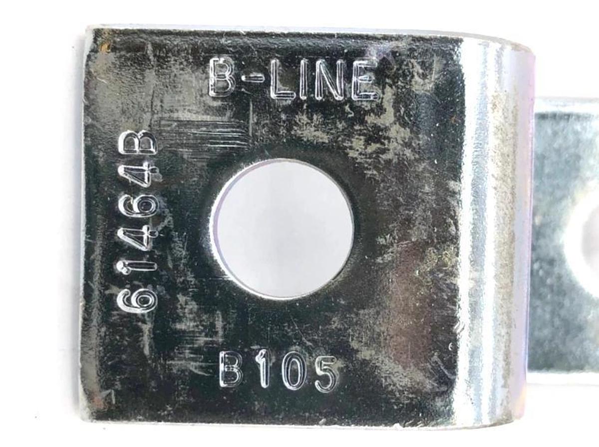 Lot of 4 New Cooper B-Line B105ZN Z-Supports 3-Hole 1/2" Bolt - No Box