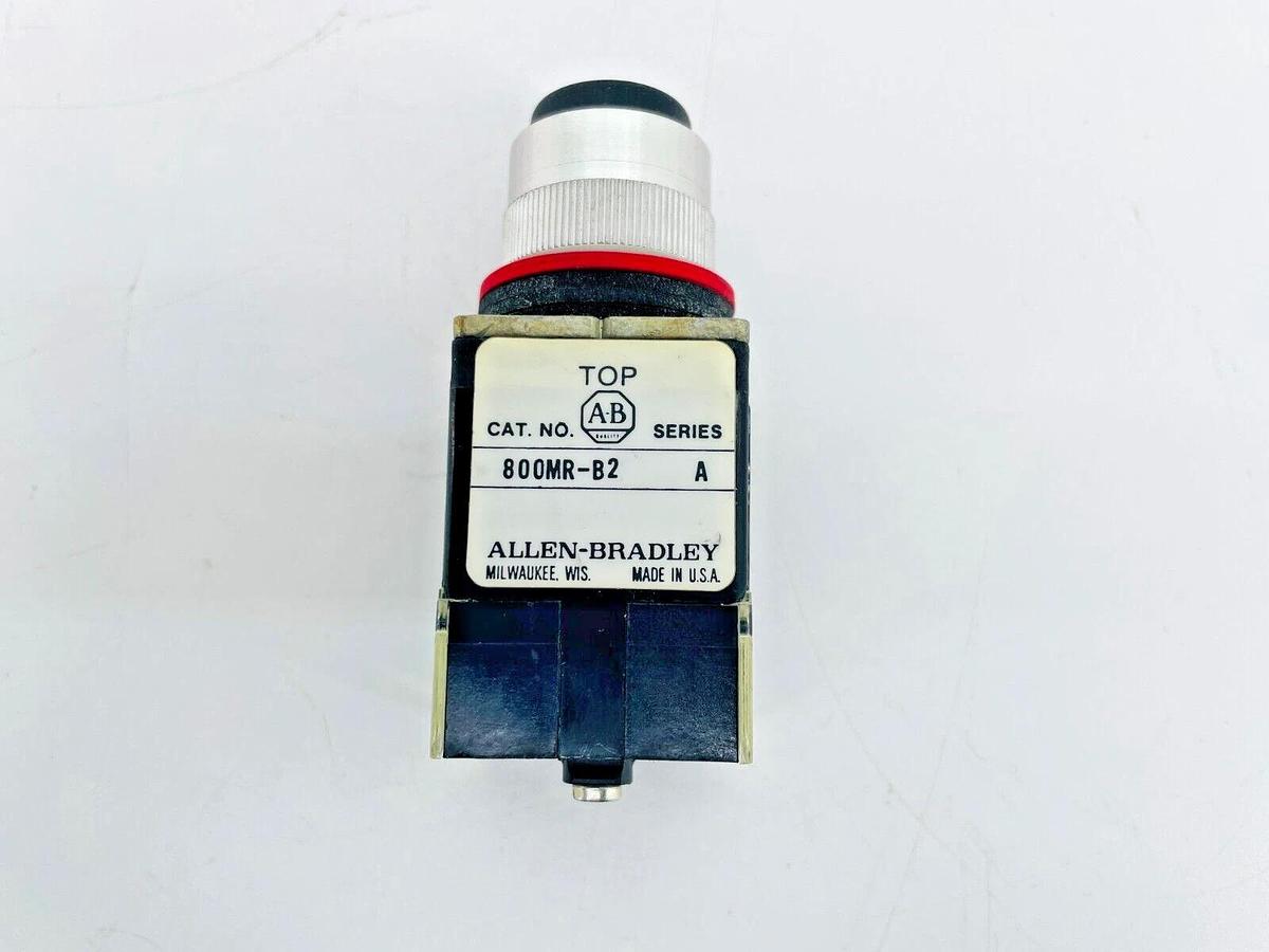 New Allen Bradley 800MR-B2B Push Button Extended 2NO 2NC Black