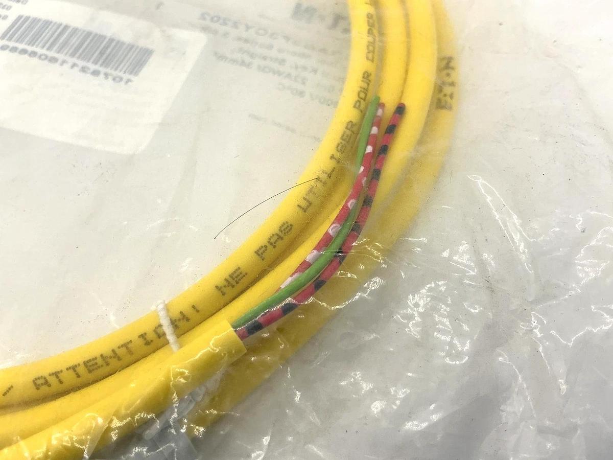 New Eaton CSAS3F3CY2202 Ser B1 Micro-Connector Cable Female 3-Pin 3-Wire 2m/6ft
