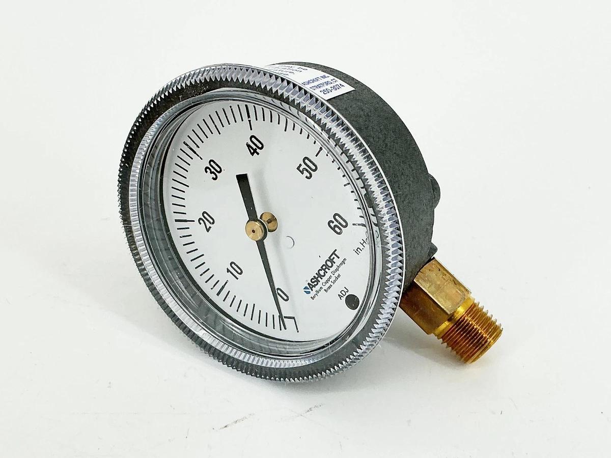 New Ashcroft 25-1490-A-02L-60IW Pressure Gauge 2-1/2" 60IW 1/4NPT
