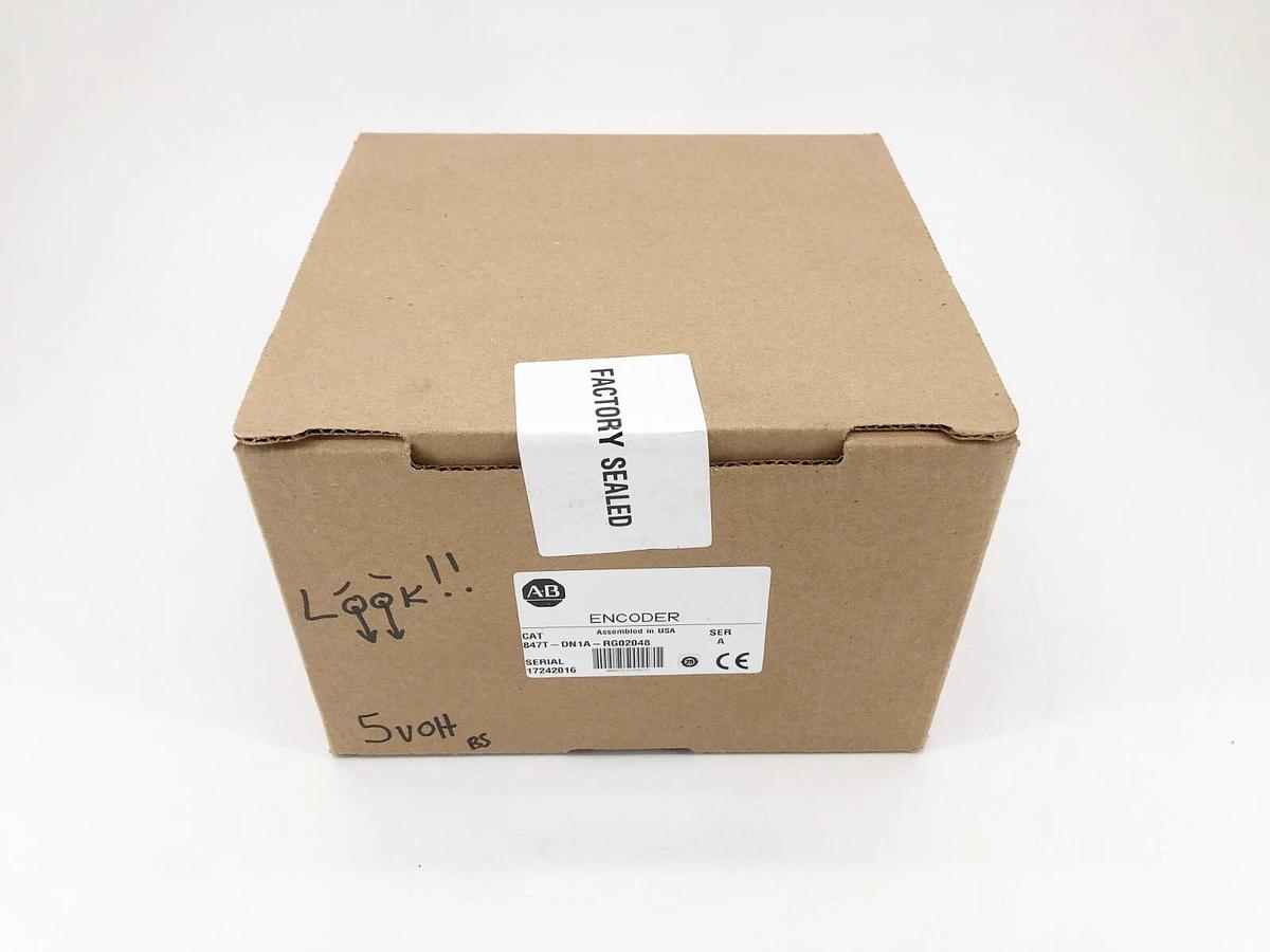 New Allen-Bradley 847T-DN1A-RG02048 Incremental Encoder 4.5-5.5V - Sealed Box