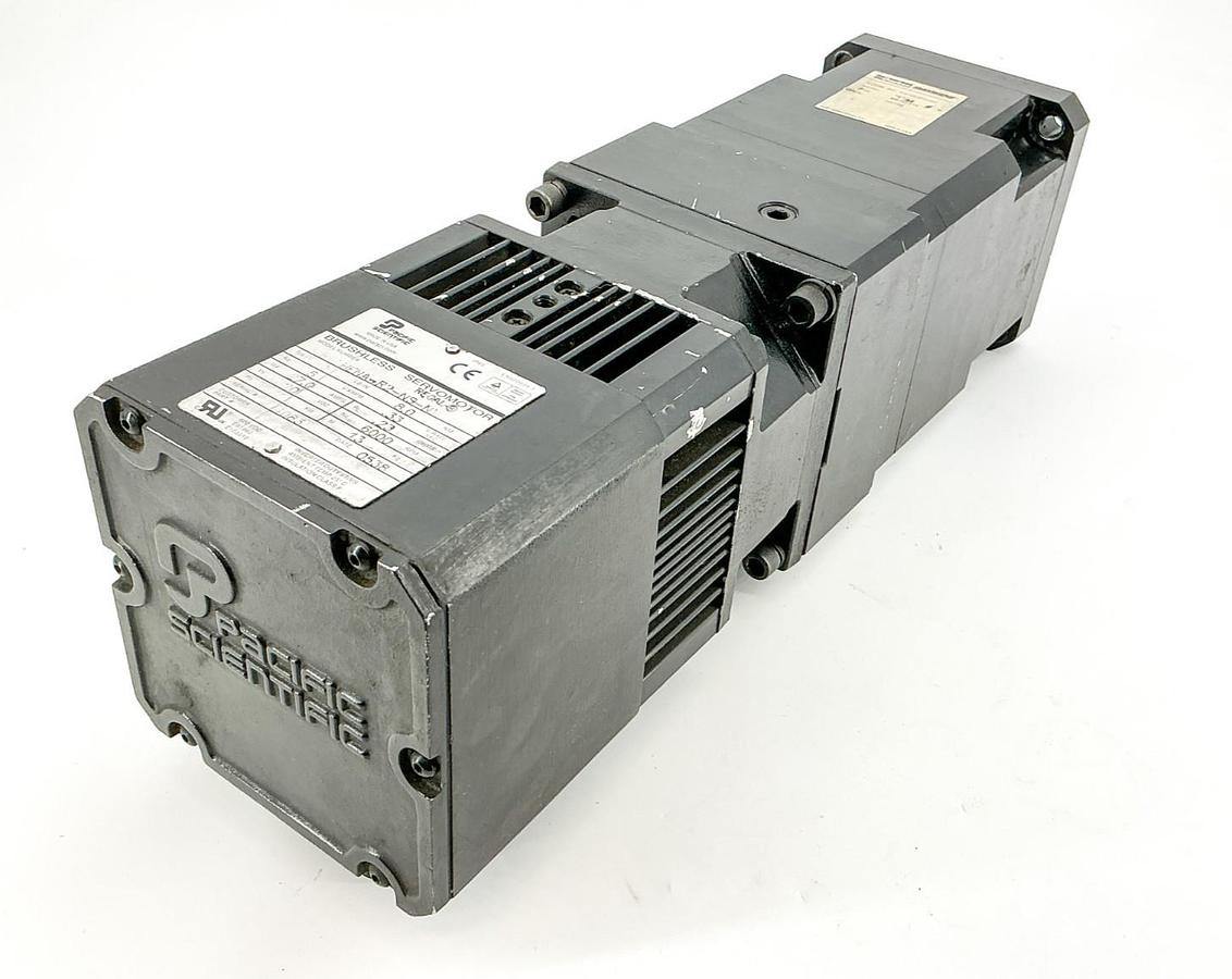Used Pacific Scientific R63HENA-R2-NS-NV-00 Servomotor W/ Bayside PG142-010-037