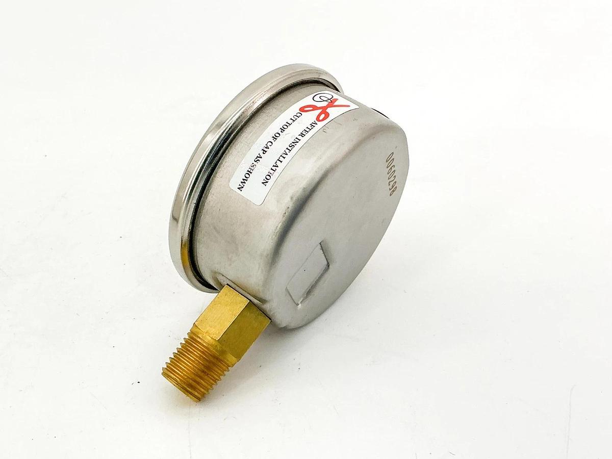 New Worksmart WS-PE-GAGE-163 Pressure Gauge 2.5" SS 3000PSI 1/4NPT