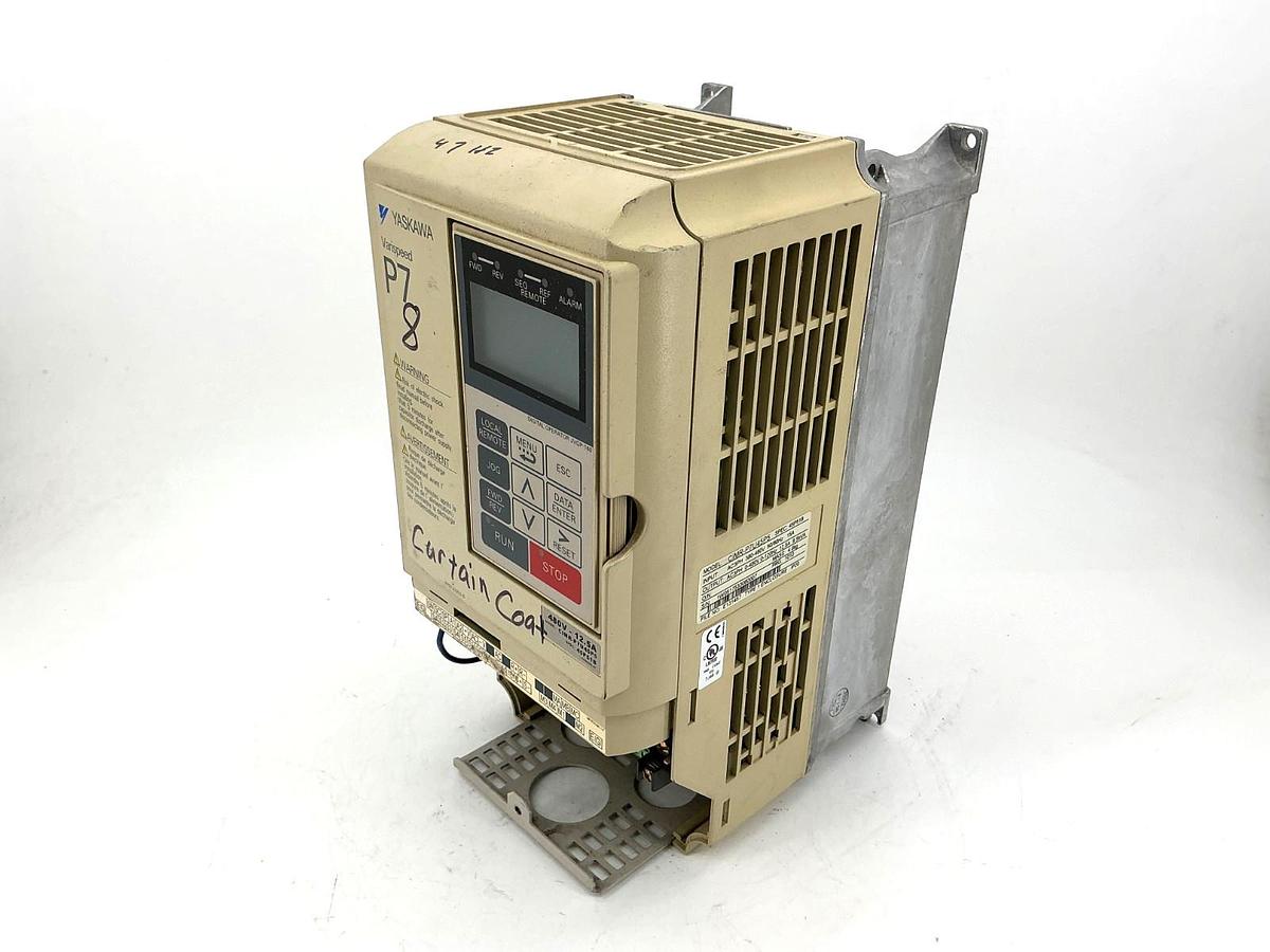Used Yaskawa CIMR-P7U45P5 Varispeed Drive 3PH 12.5A 380-480VAC 50/60HZ