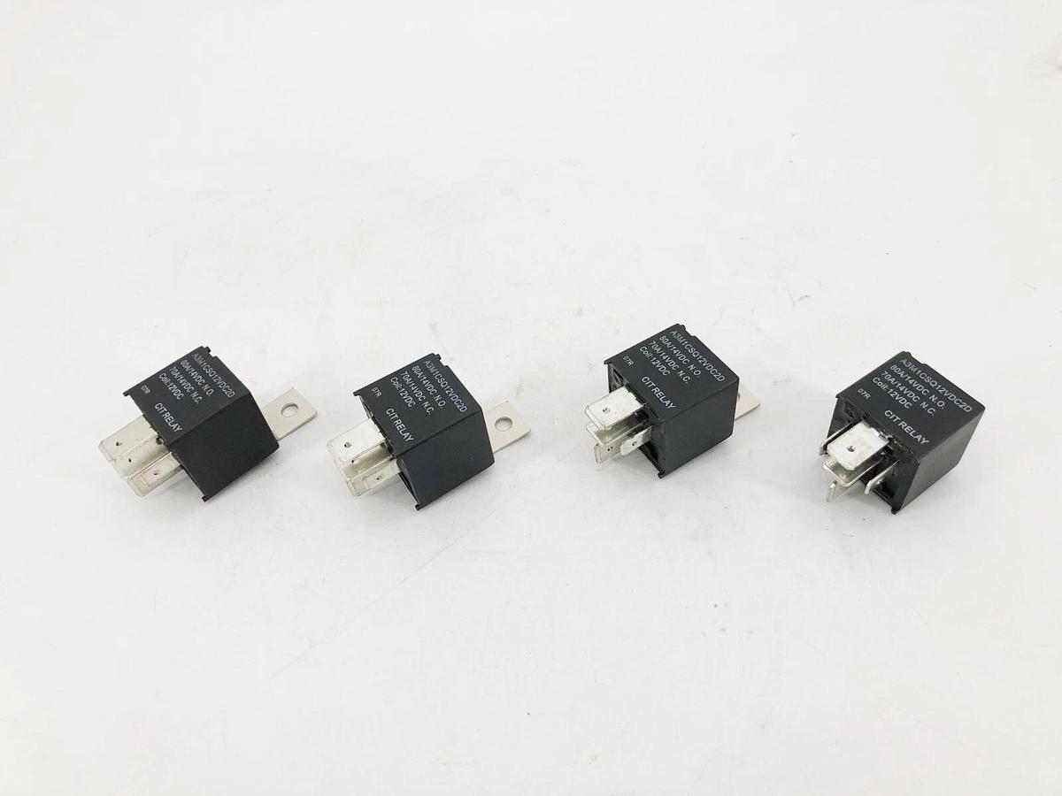 Lot of 4 New CIT Relay A3M1CSQ12VDC2DA Relay Automotive 80A 12VDC