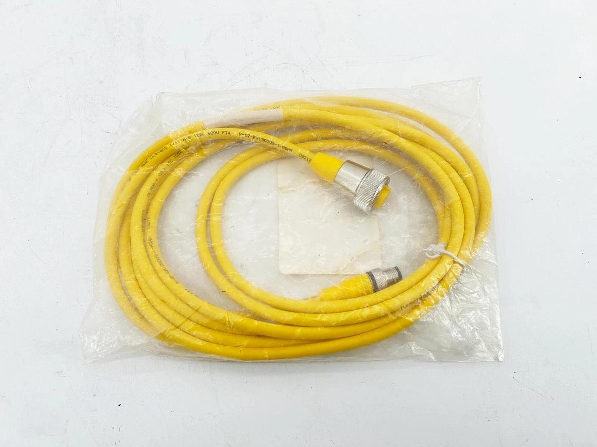 New Turck RSC 4.4T-4-RKM 40 Double Ended Cordset M12 Eurofast 7.8" U-95242