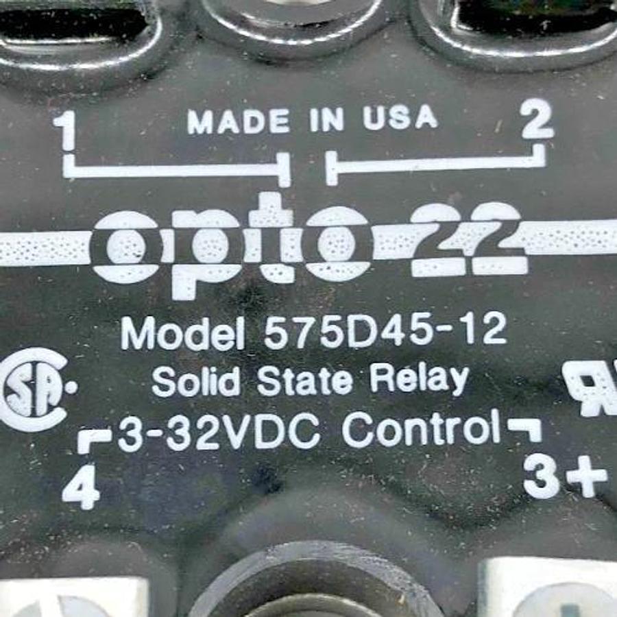 New Opto 22 575D45-12 Solid State Relay 3-32VDC Control - No Box